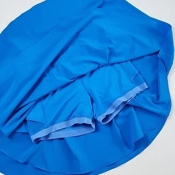 Lululemon Court Rival High Rise Skirt Skort Long Swift Poolside Blue Size 6